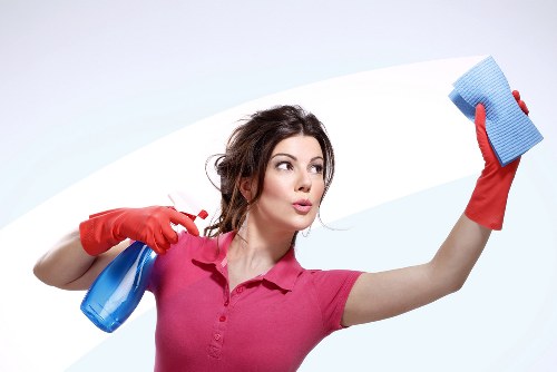 Professional cleaners working in a Knightsbridge home